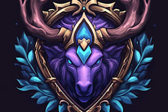 design a unique and detailed fantasy logo