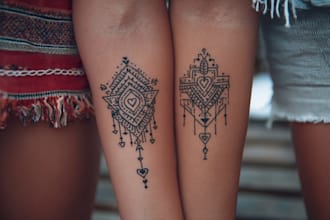 create your custom tribal, geometric and sigil tattoo design