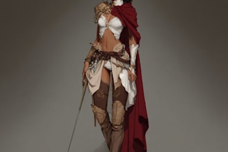 draw a digital sketch of your oc, dnd character, or fanart