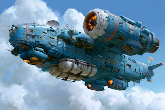 create a sci fi spaceship