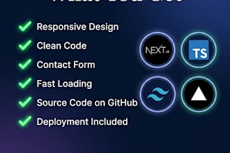 build a professional nextjs website