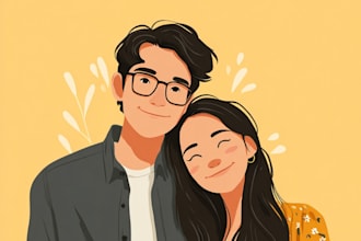 digitally paint a family or couple portrait