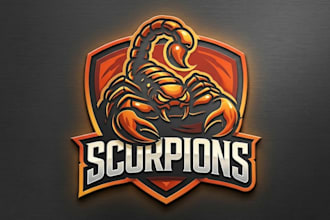 create an awesome scorpion mascot logo