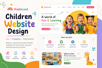 design kindergarten website, preschool nursery and daycare website with procare