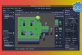 develop a professional 2d or 3d game and game prototype in godot engine
