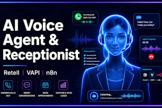 be ai voice agent ai receptionist ai agent developer with retell vapi n8n