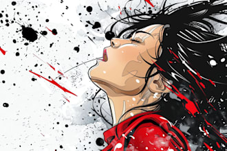 make anime manga comic book illustration manga artist or webtoon cover art