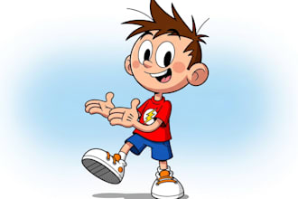 design 2d cartoon character
