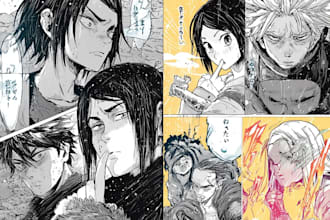 draw professional manga comic stories and scenes