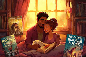 create a bestselling style romance novel cover design