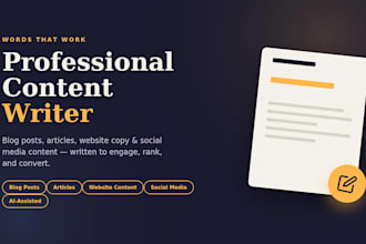 high quality SEO articles blog posts and web content writer