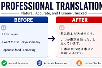 translate english to natural japanese