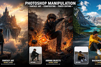 do photoshop photo manipulation and fantasy art