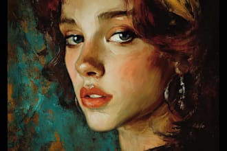 draw concept art character portrait renaissance oil painting