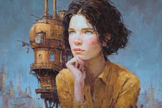 paint a real oil painting with free shipping