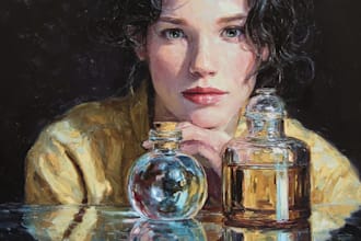paint realistic oil painting on canvas with free shipping
