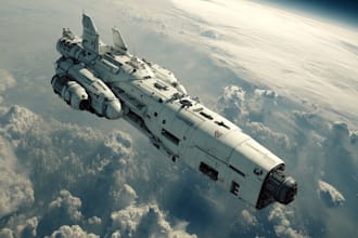 create star wars and sci fi illustration