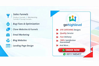 create gohighlevel funnels landing pages and automation
