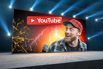 design catchy and unique youtube thumbnail
