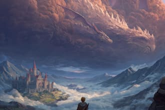 design fantasy and minimal book and ebook cover