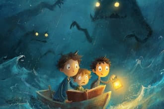 draw digital watercolor children book illustration