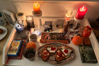 make an offering to a spirit or deity for you
