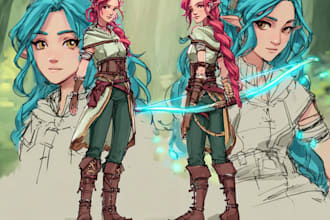 develop character design and concept art for your game