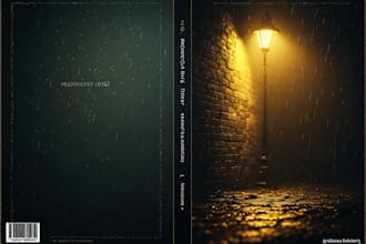 design a literary or thriller book cover with a minimalist style