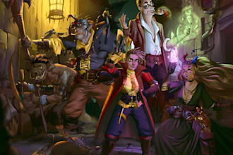 design a fantasy, dark fantasy character concept