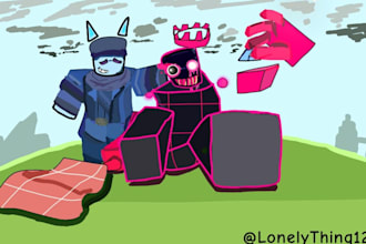 create a roblox thumbnail art for roblox games and youtube