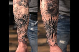 cute anime tattoo design