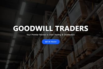build a professional react business website with contact form