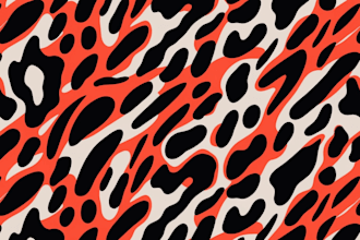 design a seamless repeating pattern design of animal print