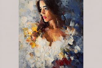 paint digital oil painting of any landscape