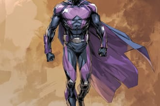 superhero character for comics