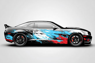 create professional total car wrap, truck wrap
