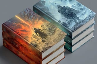 design a professional sci fi fantasy cover for your book