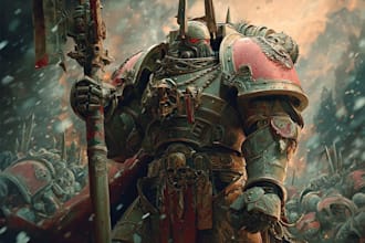create a warhammer 40k character art