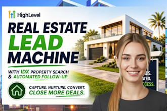 build a ghl real estate lead machine with idx website and automation