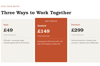 review your ecommerce website for cro and UX improvements