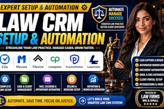setup clio mycase filevine casepeer practicepanther lawmatic law CRM automation
