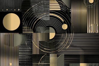 design gorgeous abstract vector luxury geometric