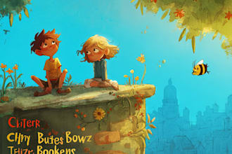 design a magical and whimsical childrens book cover