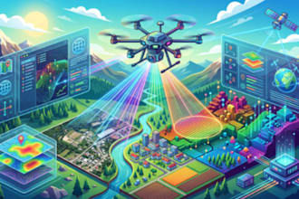 design gis orthophoto georeferencing drone lidar  uav maps in pix4dmapper qgis