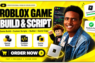 make you a roblox game, script or thumbnail