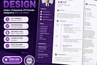 do professional CV, resume design