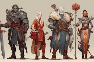 draw a stunning dnd character portrait for your rpg campaign
