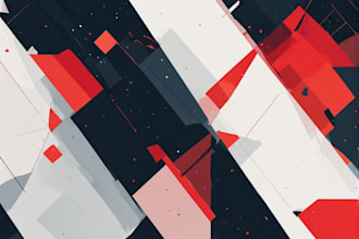 create abstract geometric digital art