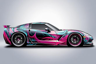 do elegant boat or yacht wrap design
