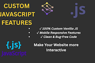 build custom javascript components and interactive features